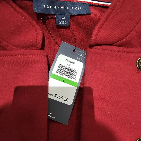 Tommy Hilfiger Women's Red Double-Breasted Blazer - Picture 3 of 6